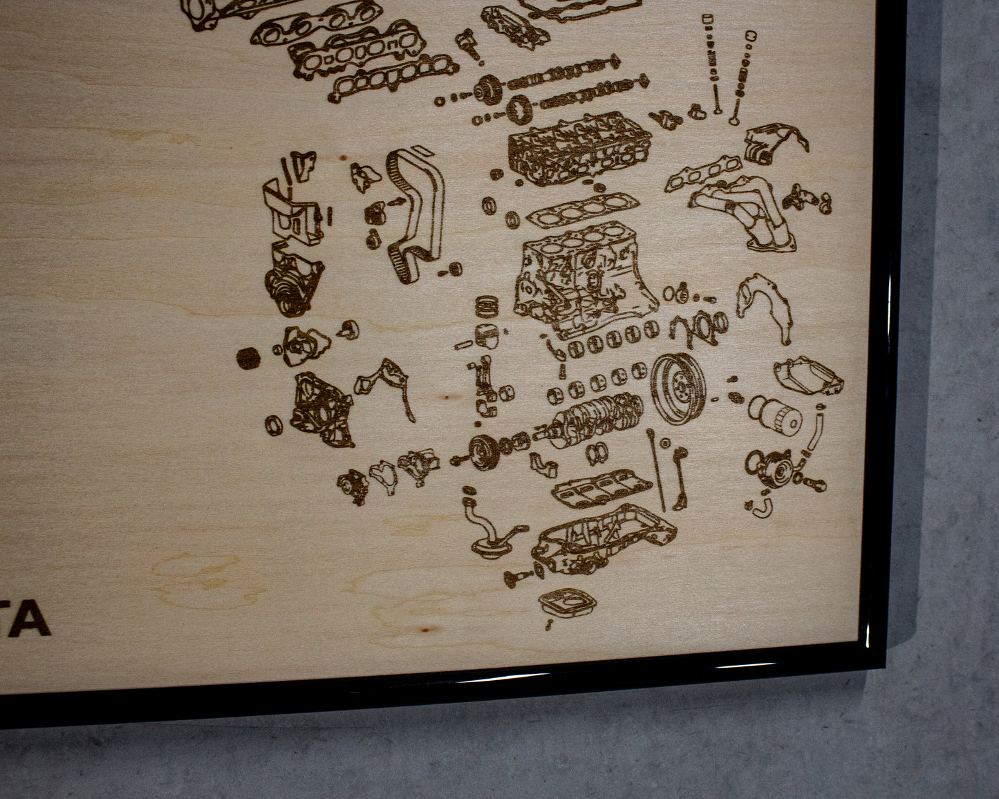 Toyota 3S-GE 2.0L [5th Gen] Exploded View Poster
