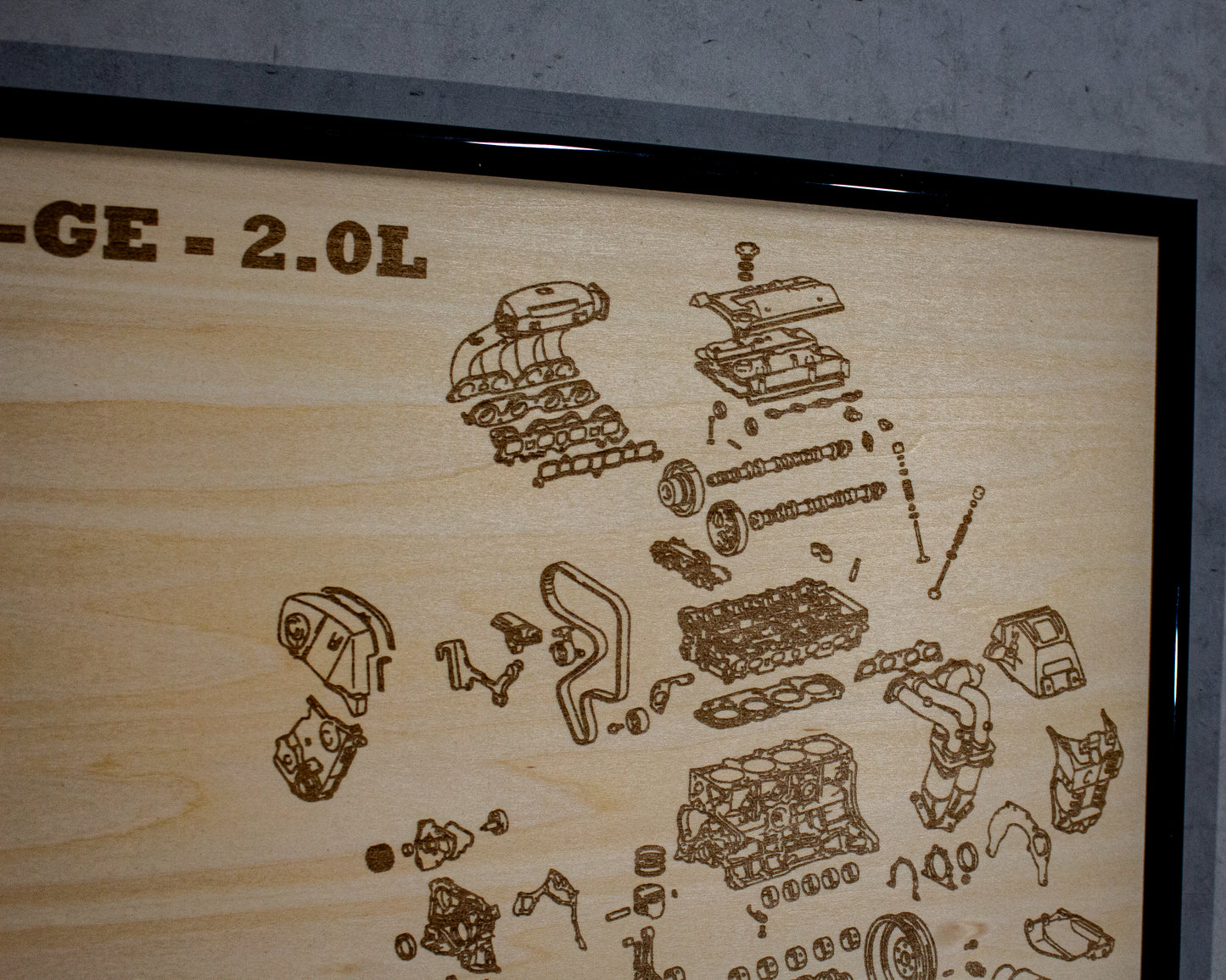 Toyota 3S-GE 2.0L [4th Gen] Exploded View Poster