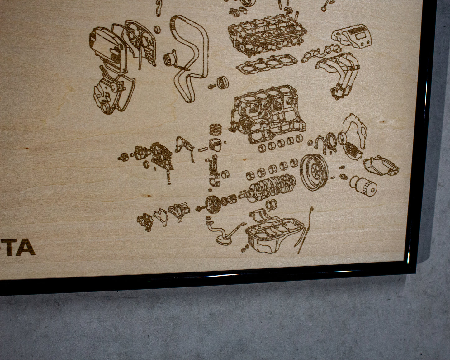 Toyota 3S-GE 2.0L [2nd Gen] Exploded View Poster