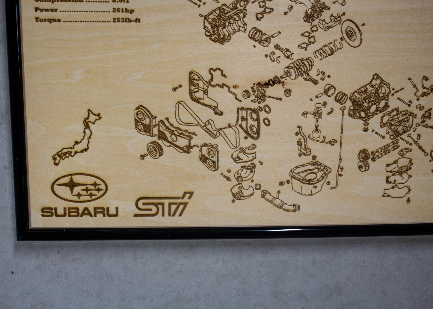 Subaru EJ207 2.0L [VCT] Exploded View Poster