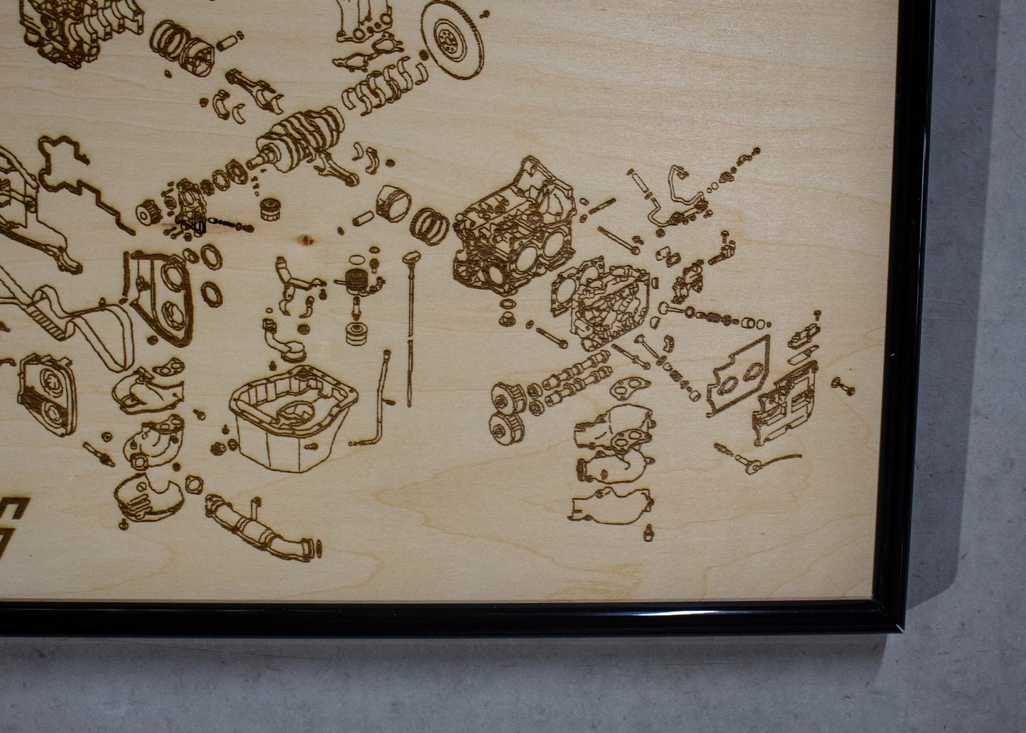 Subaru EJ207 2.0L [Non VCT] Exploded View Poster