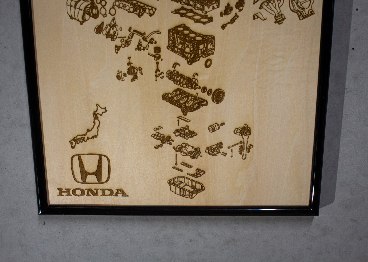 Honda K24A 2.4L Exploded View Poster