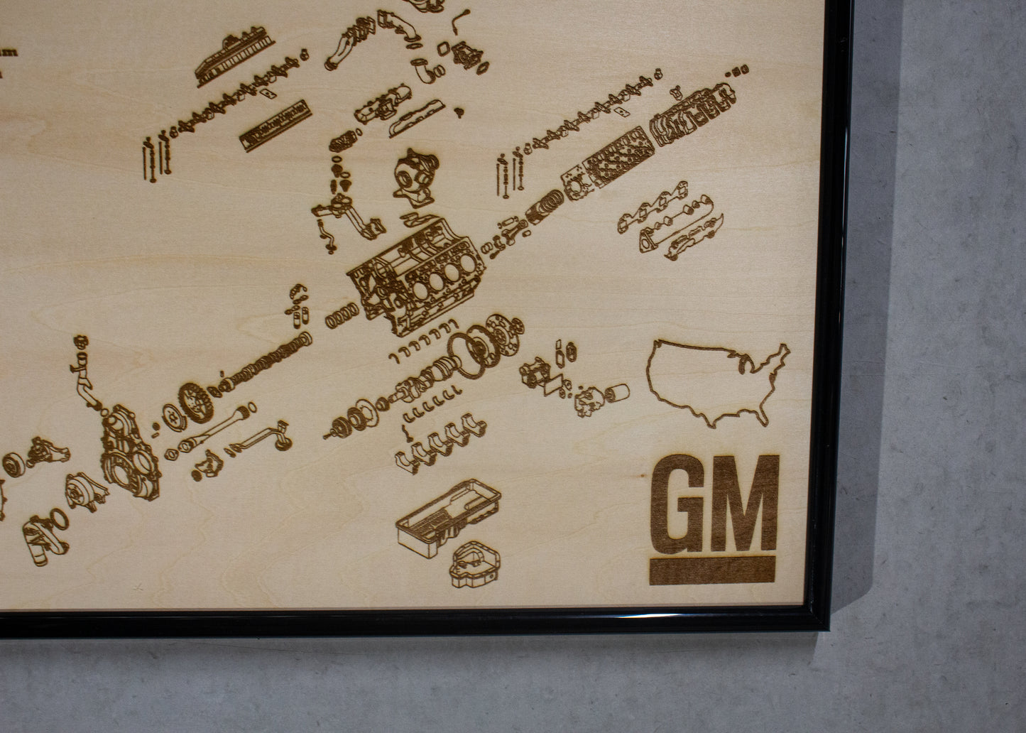General Motors Duramax LLY 6.6L Exploded View Poster
