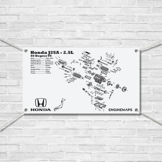 Honda J25A 2.5L Exploded View Banner