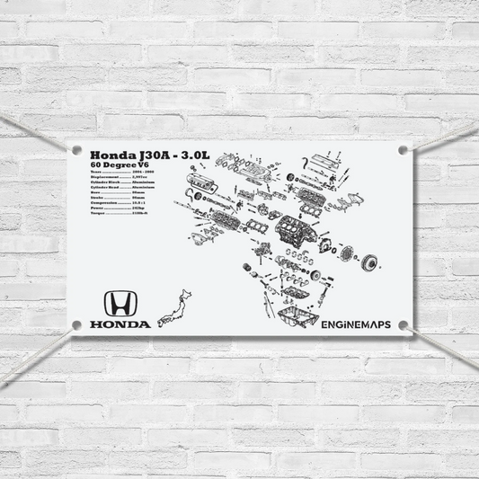Honda J30A 3.0L Exploded View Banner