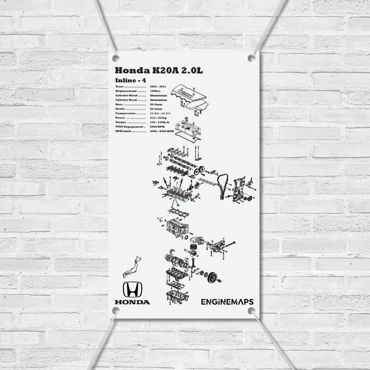 Honda K20A 2.0L (VTEC) Exploded View Banner