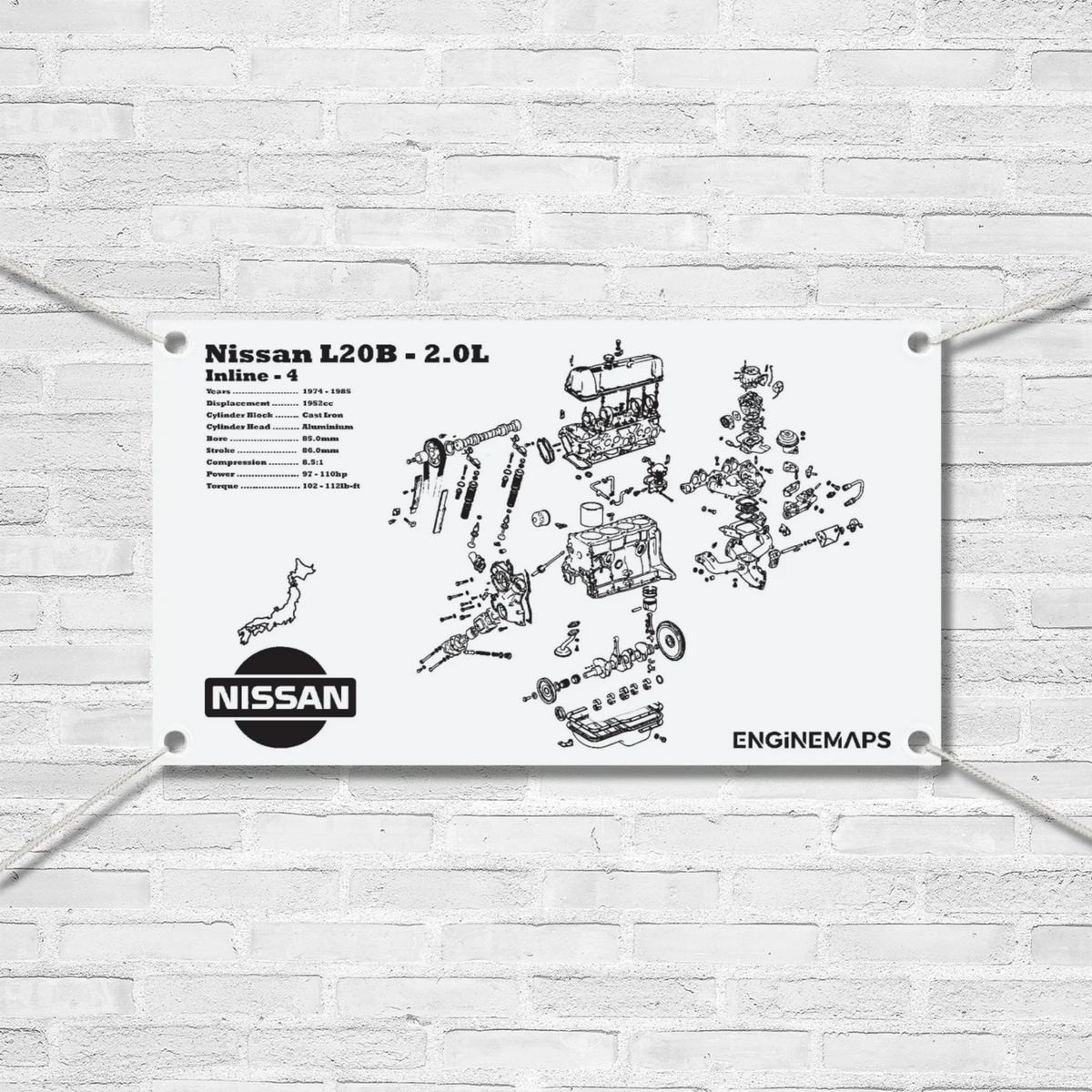 Nissan L20B 2.0L Exploded View Banner