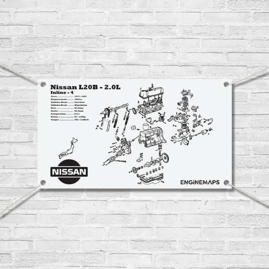 Nissan L20B 2.0L Exploded View Banner