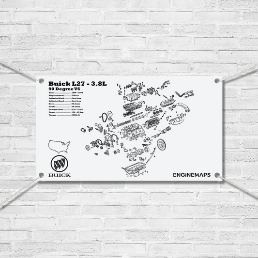 Buick 3800 L27 3.8L Exploded View Banner