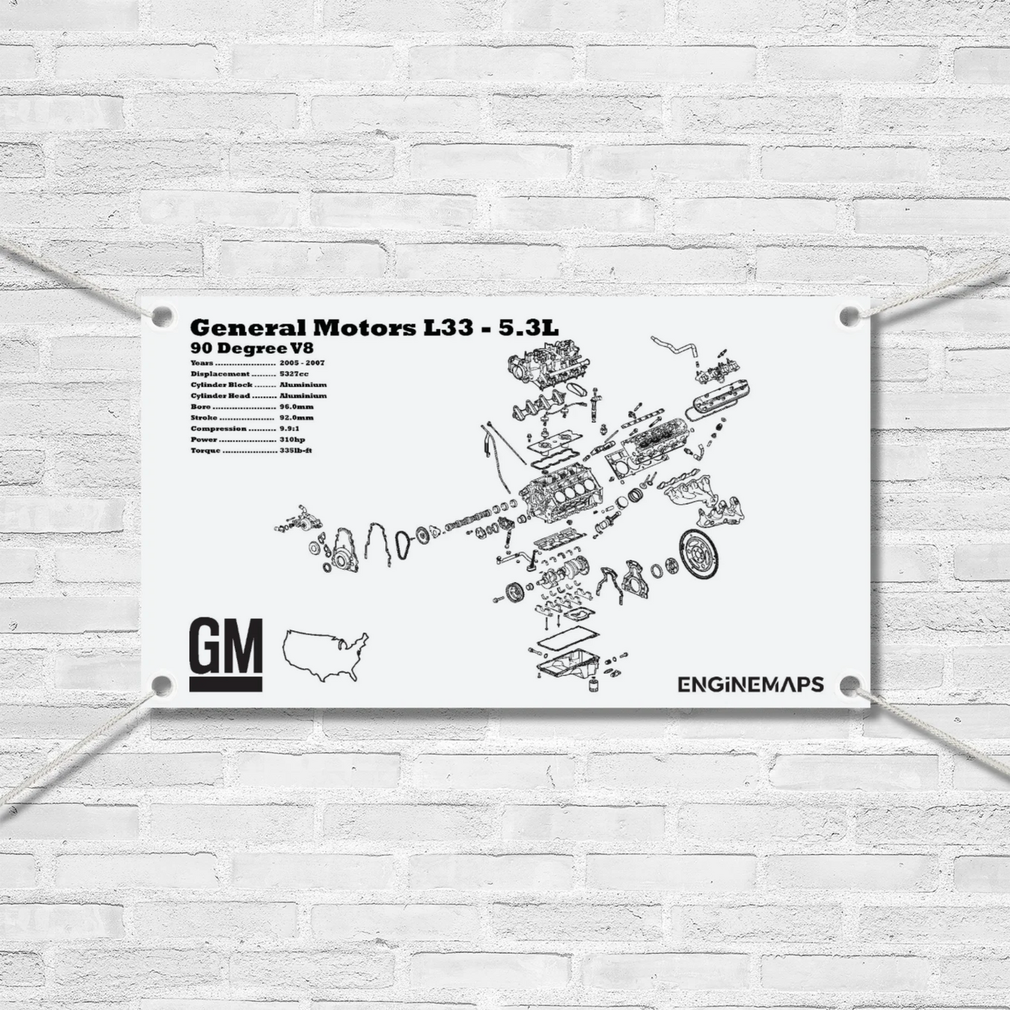General Motors L33 5.3L Exploded View Banner
