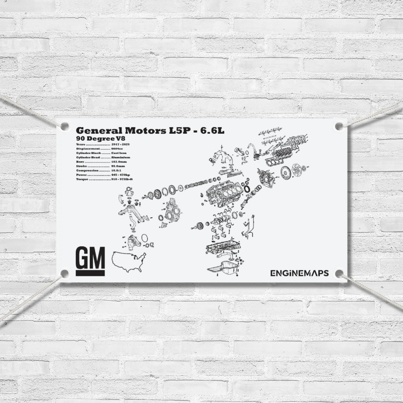 General Motors L5P 6.6L Exploded View Banner