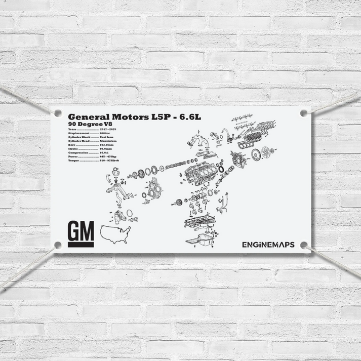 General Motors L5P 6.6L Exploded View Banner – EngineMaps