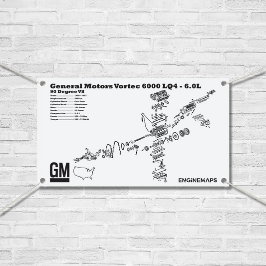 General Motors Vortec 6000 LQ4 6.0L Exploded View Banner