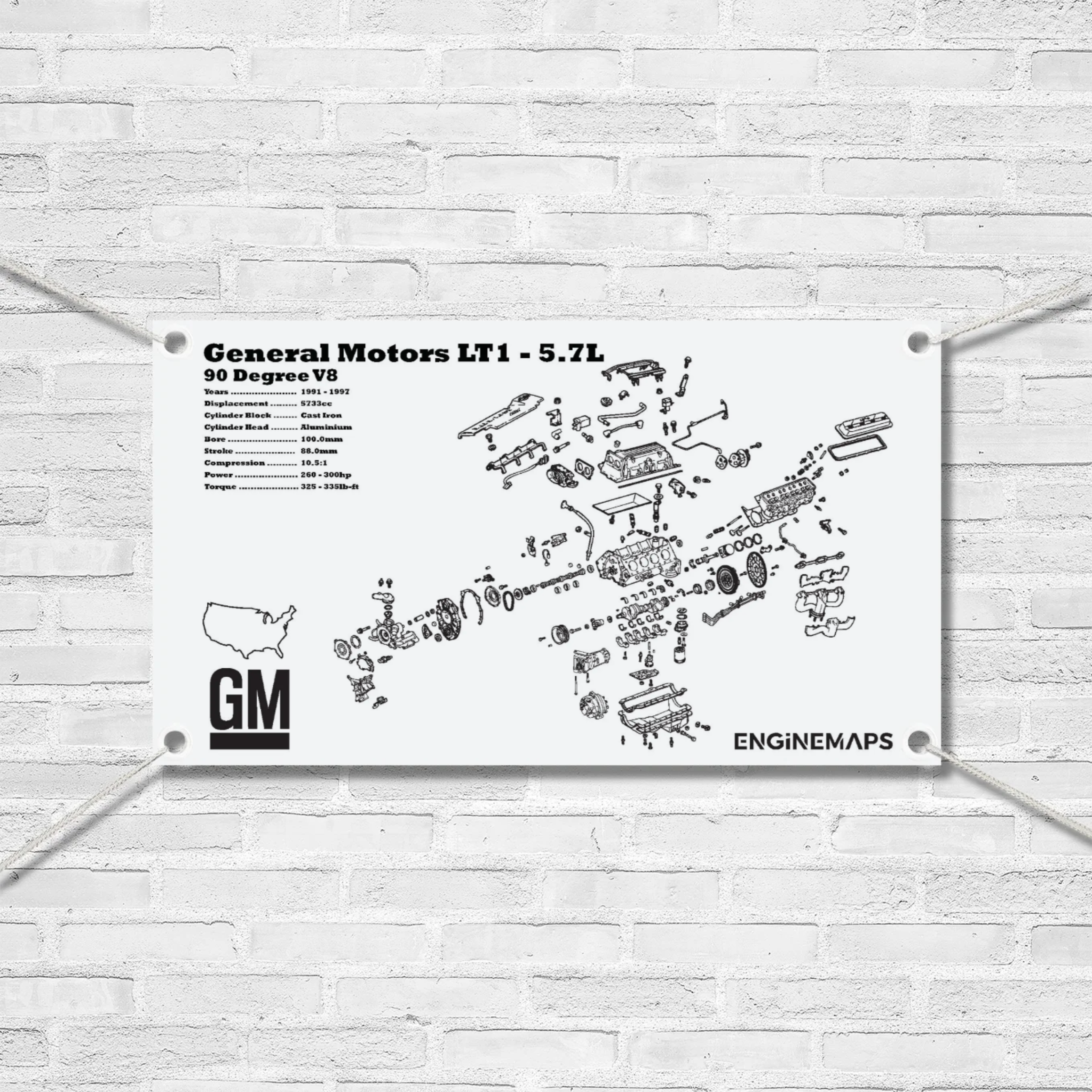General Motors LT1 [GEN 2] 5.7L Exploded View Banner – EngineMaps