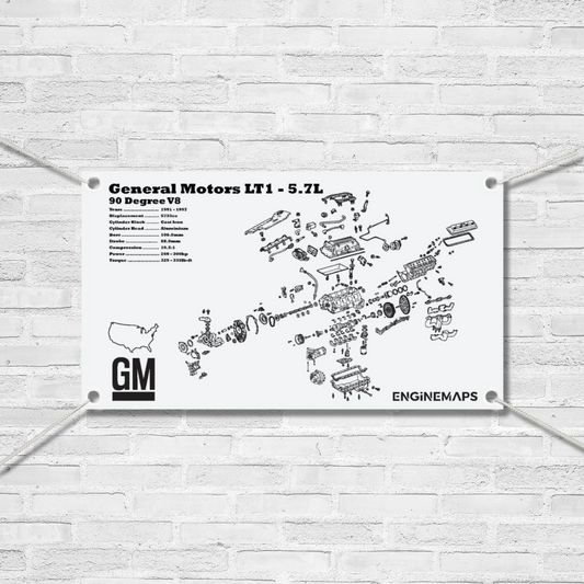 General Motors LT1 [GEN 2] 5.7L Exploded View Banner