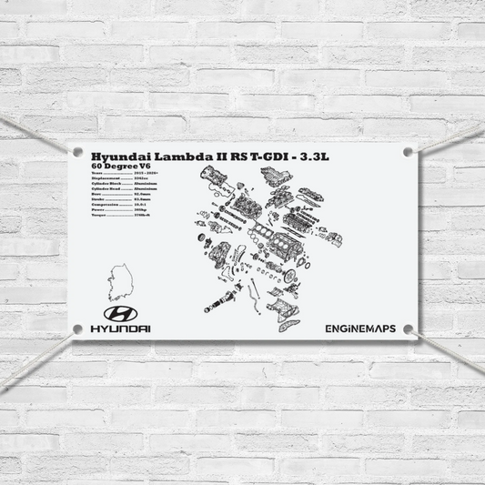 Hyundai Lambda II T-GDI 3.3L Exploded View Banner