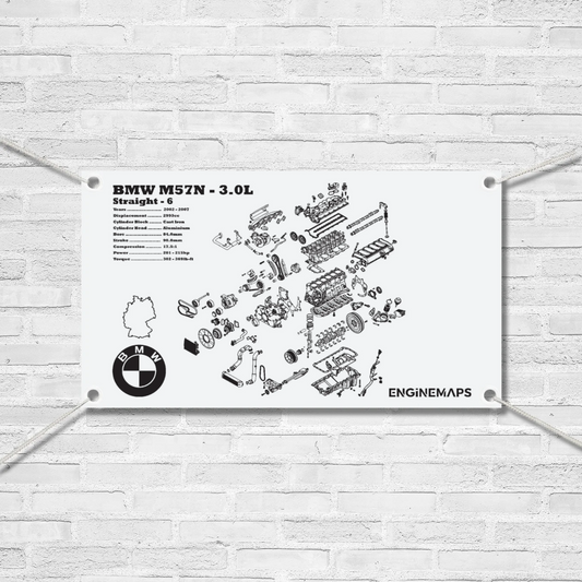 BMW M57N / M57D30TU 3.0L exploded view banner