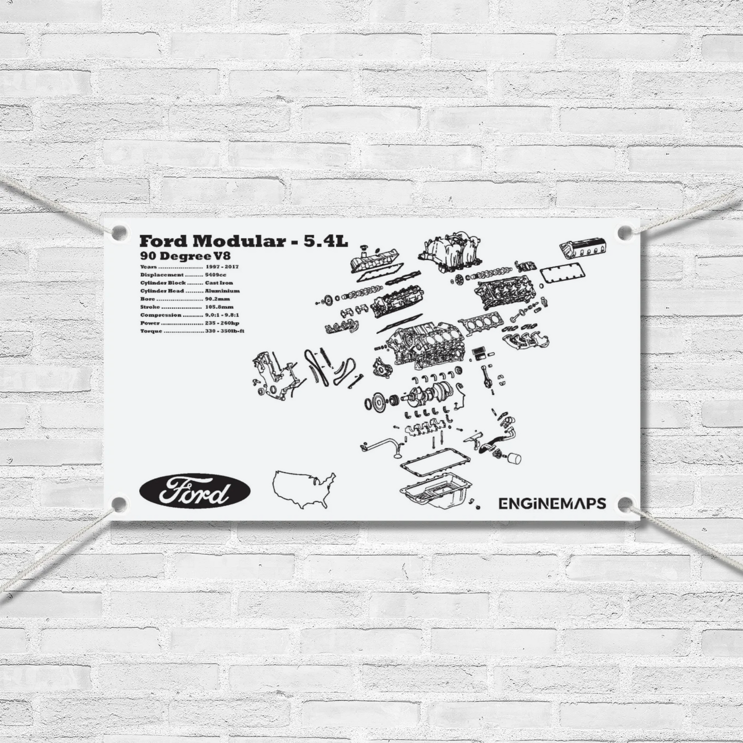 Ford Modular Triton 5.4L [2 Valve] Exploded View Banner
