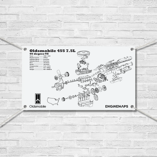 Oldsmobile 455 7.5L Exploded View Banner