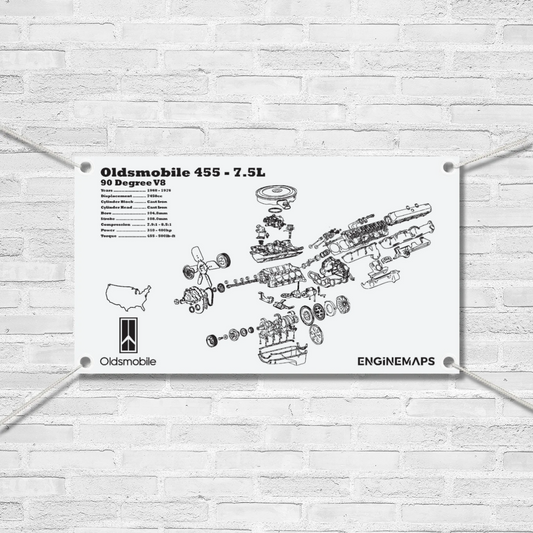 Oldsmobile 455 7.5L Exploded View Banner