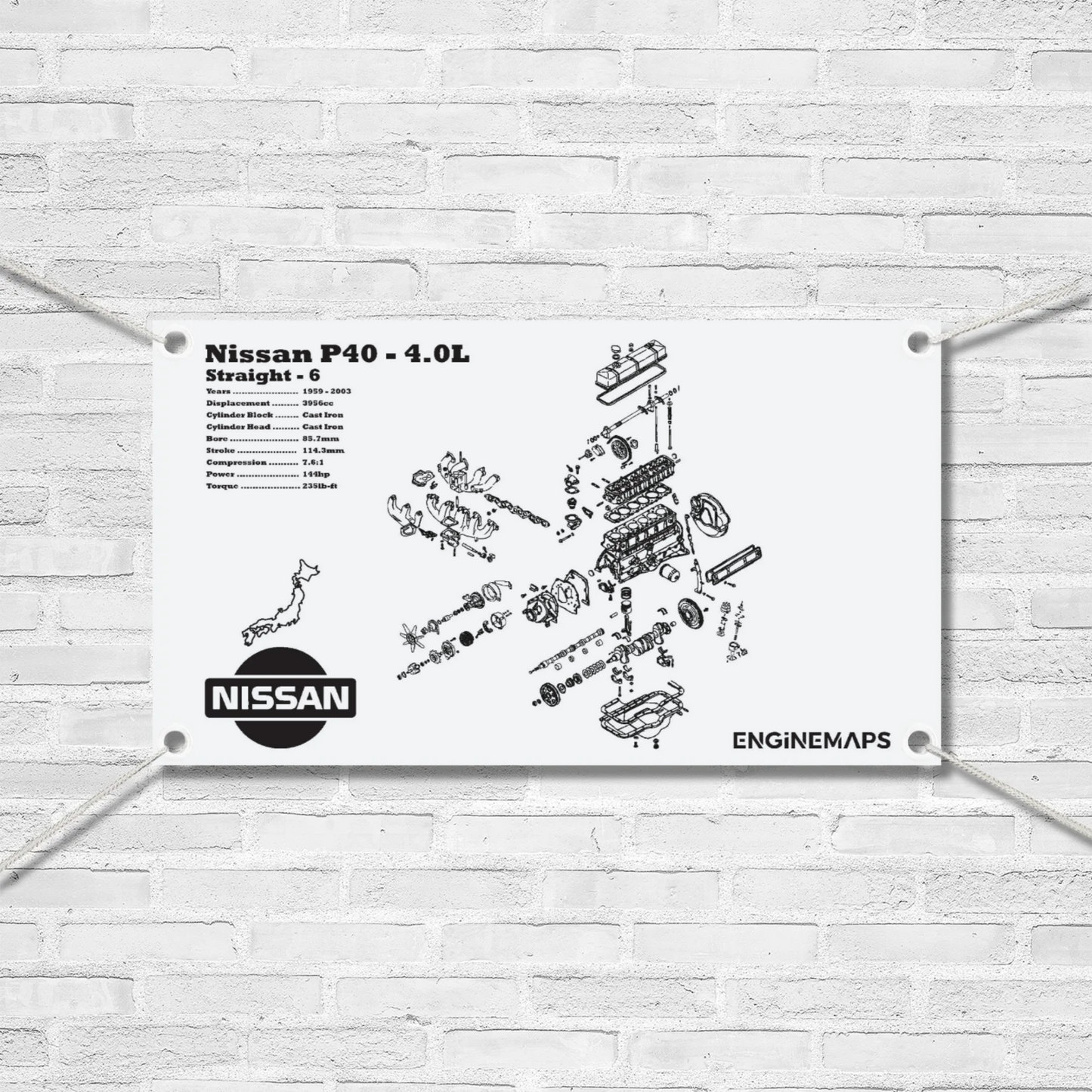 Nissan P40 4.0L Exploded View Banner