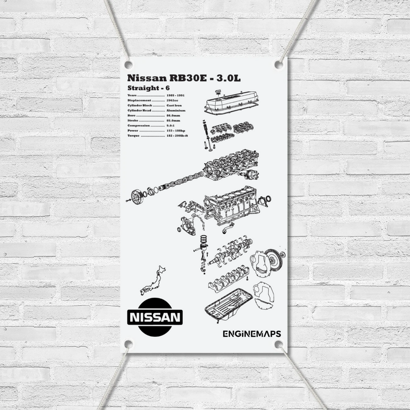 Rb30e Rocker Arm Nissan RB30E 3.0L Exploded View Banner – EngineMaps