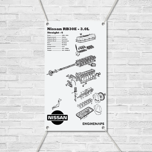 Nissan RB30E 3.0L Exploded View Banner