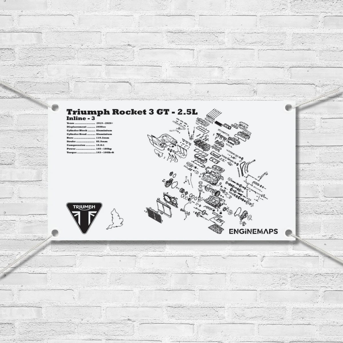 Triumph Rocket 3 GT 2500cc Exploded View Banner