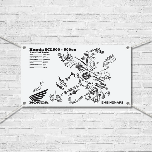 Honda SCL500 / CL500 500cc Exploded View Banner