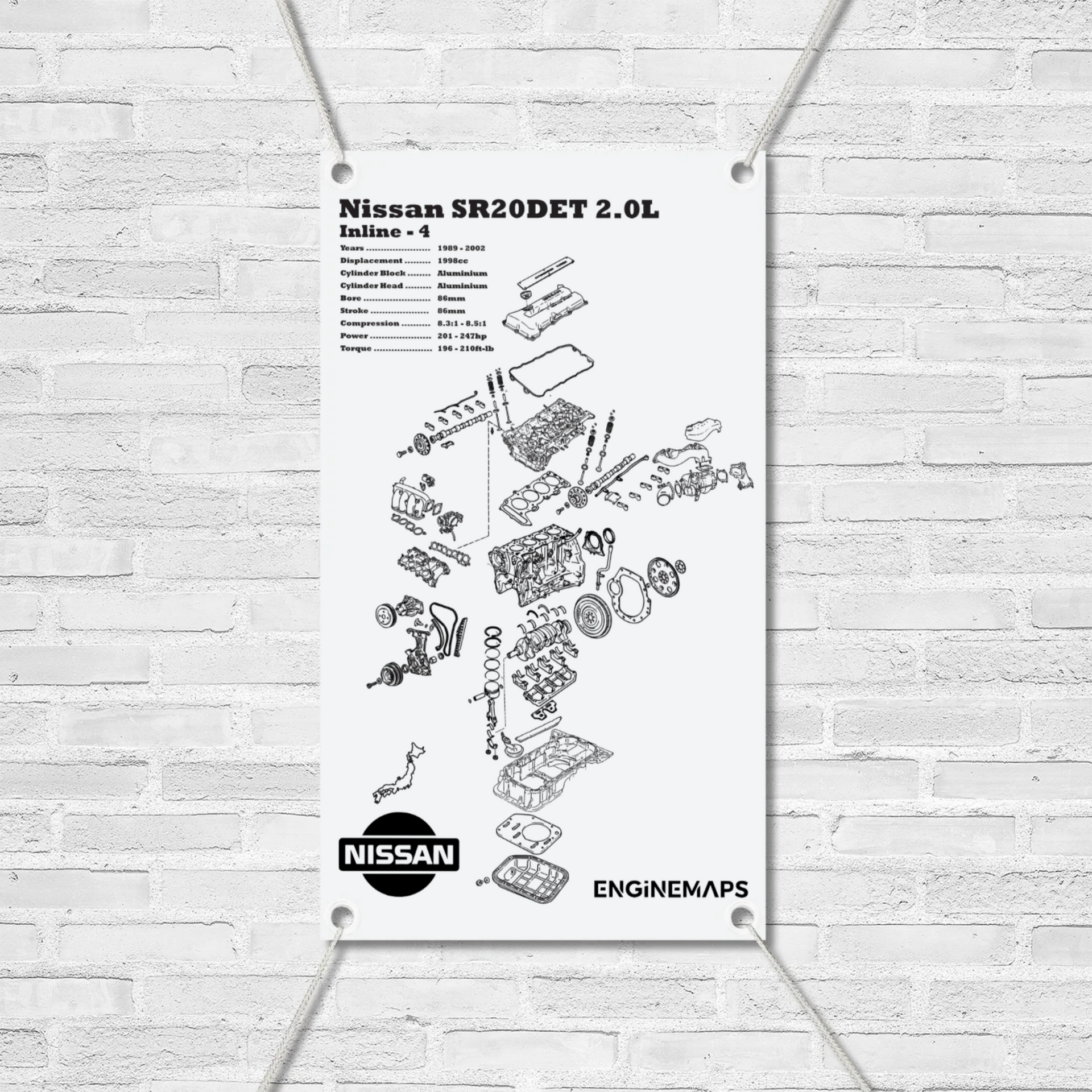 Nissan SR20DET [PRE VCT] 2.0L Exploded View Banner – EngineMaps