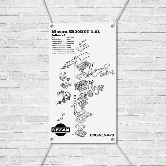 Nissan SR20DET [PRE VCT] 2.0L Exploded View Banner