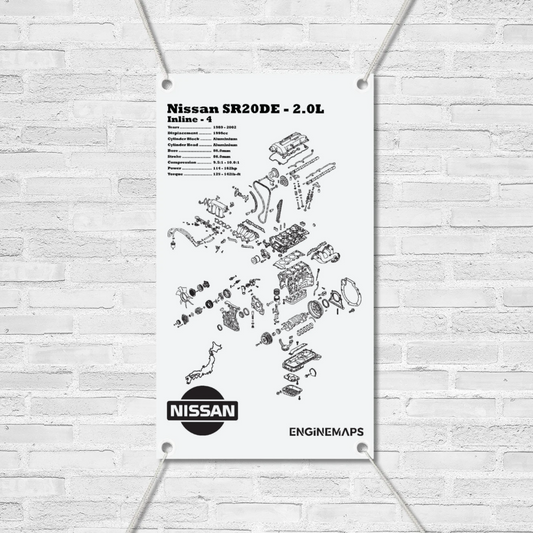 Nissan SR20DE 2.0L Exploded View Banner