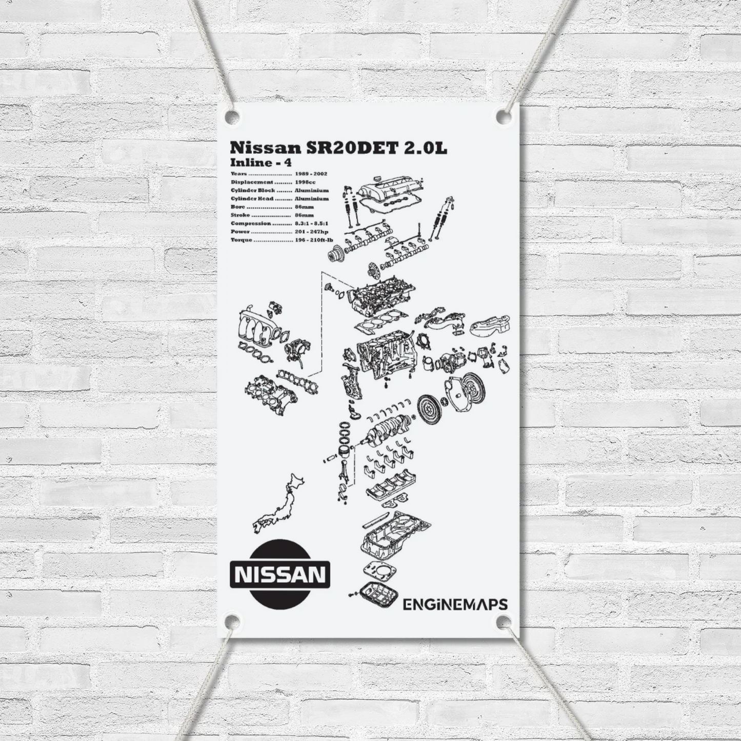 Nissan SR20DET [VCT] 2.0L Exploded View Banner