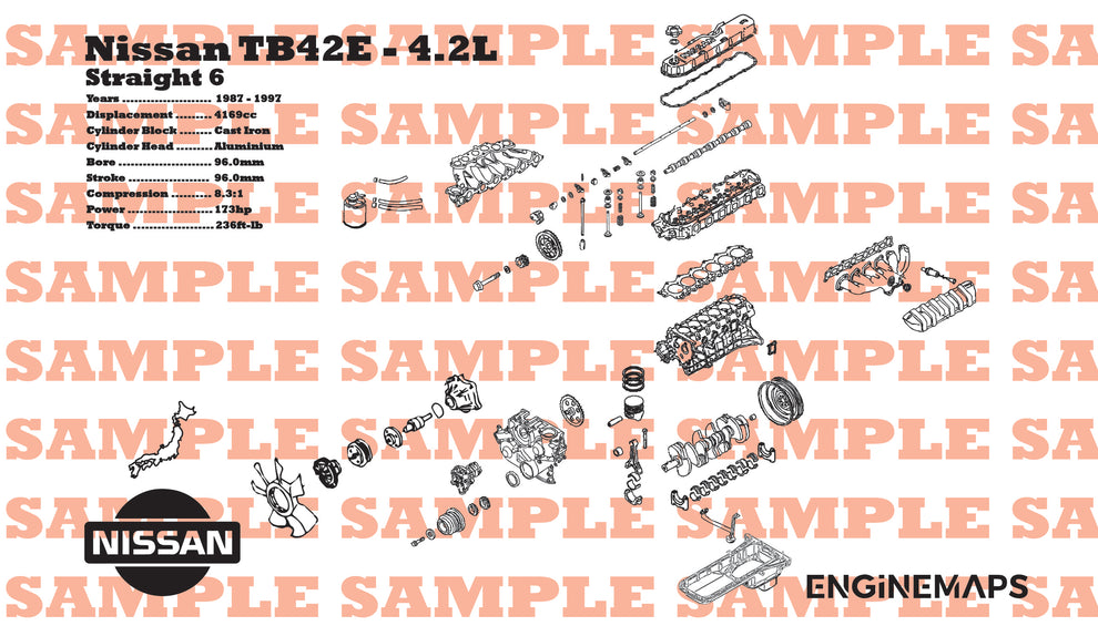Nissan TB42E 4.2L Exploded View Banner – EngineMaps