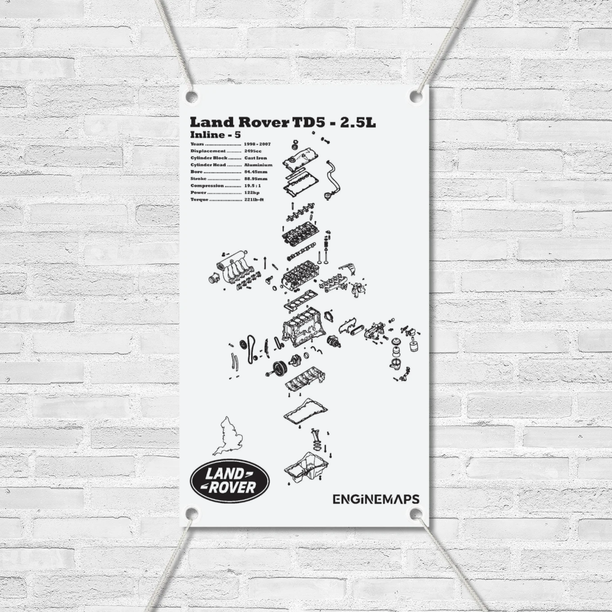 Map Td5 Land Rover Land Rover TD5 2.5L Exploded View Banner – EngineMaps
