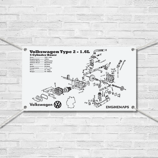 Volkswagen Type 2 1.6L Exploded View Banner