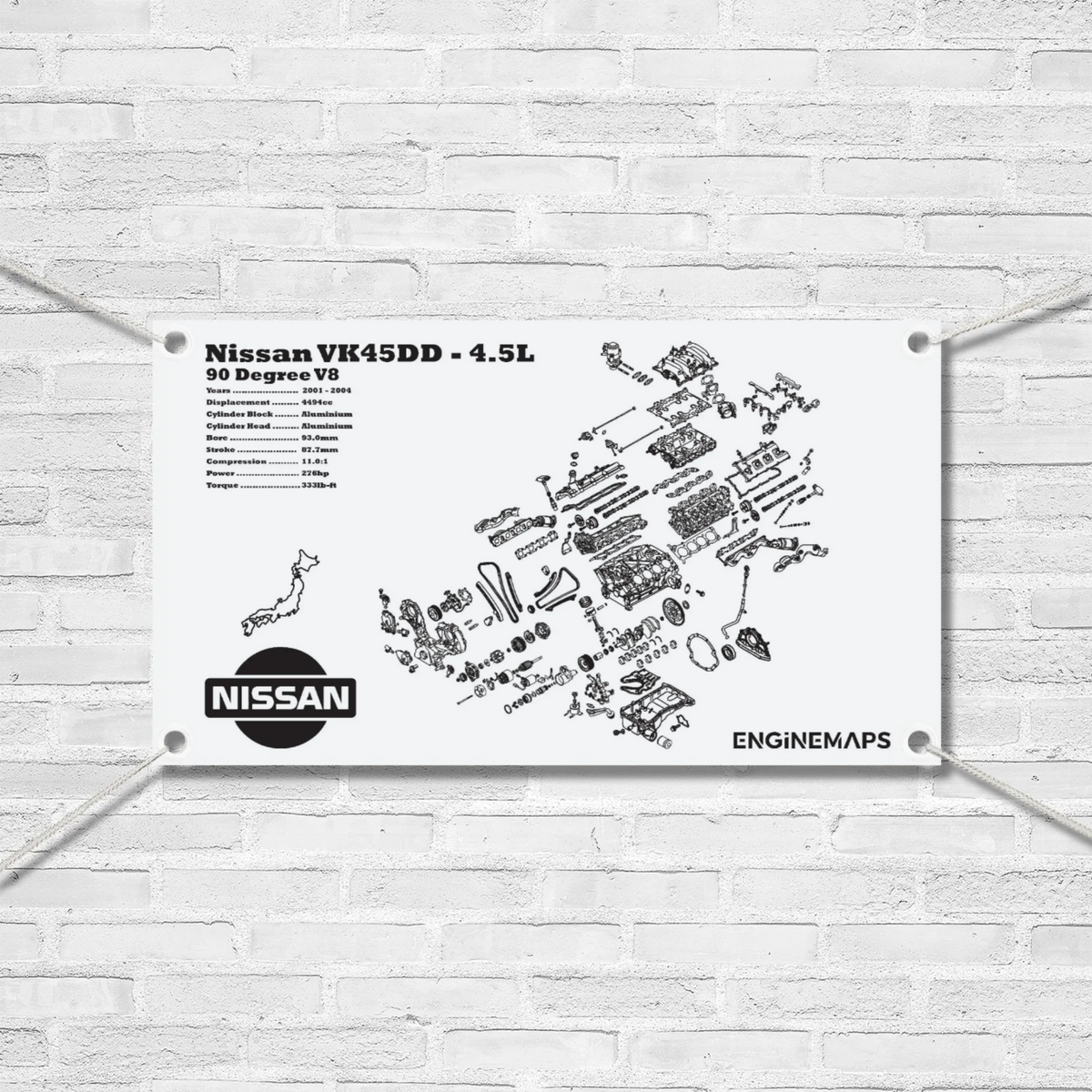 Nissan VK45DD 4.5L Exploded View Banner