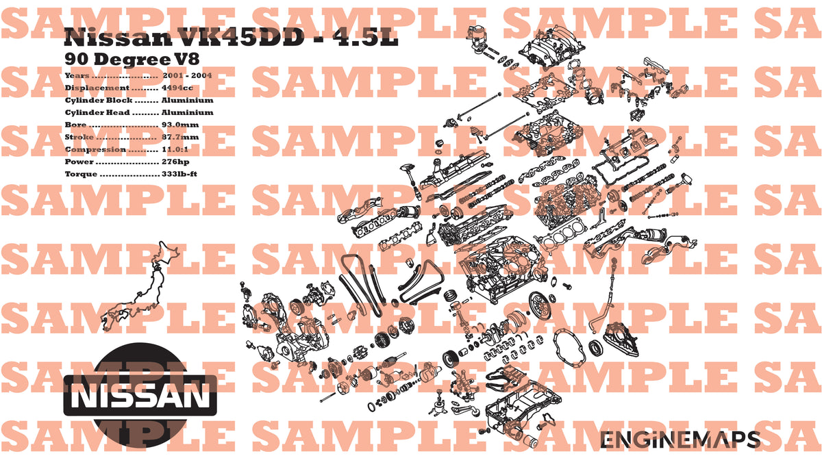 Nissan VK45DD 4.5L Exploded View Banner