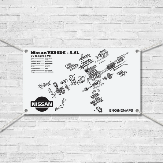 Nissan VK56DE [NON VCT] 5.6L Exploded View Banner