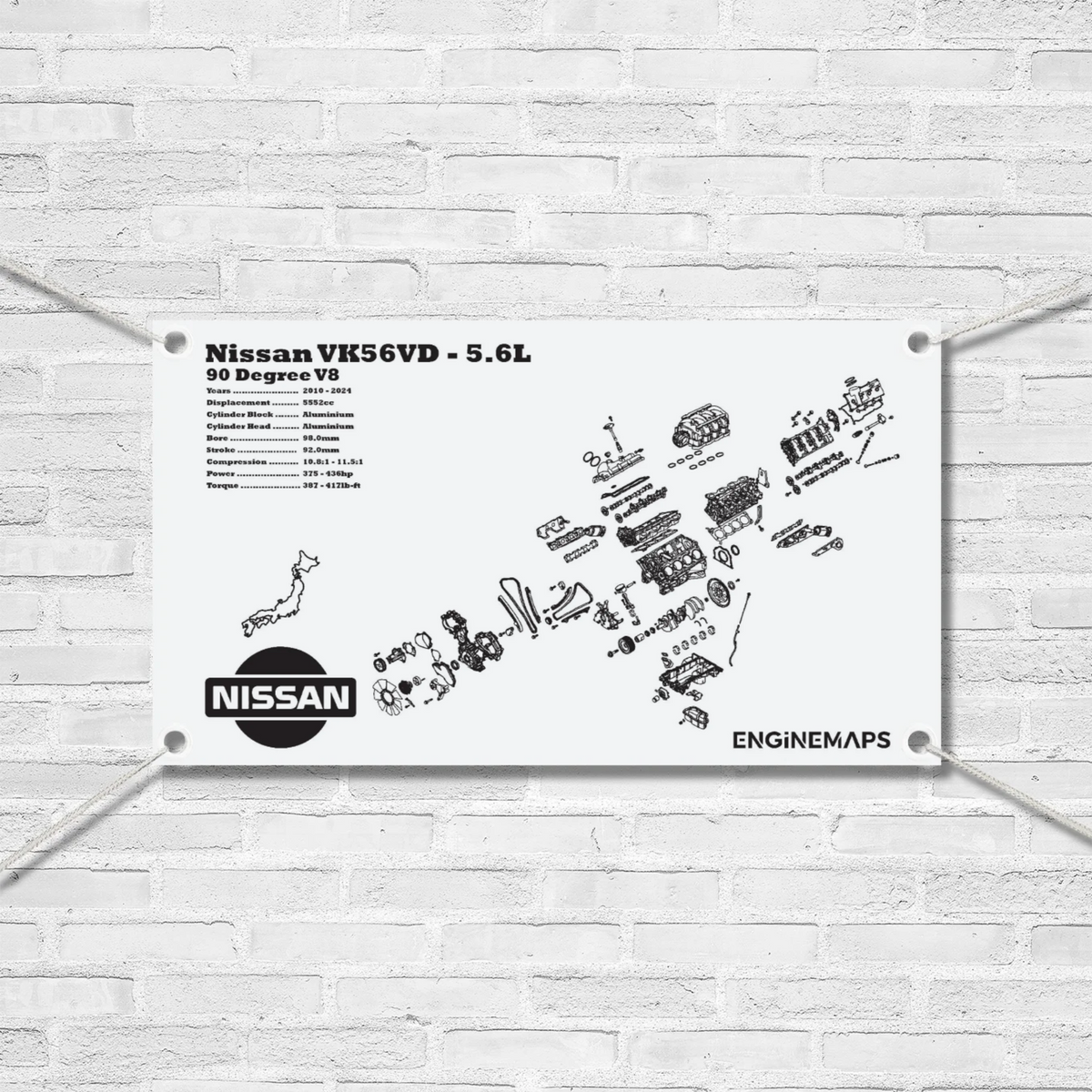 Nissan VK56VD 5.6L Exploded View Banner – EngineMaps