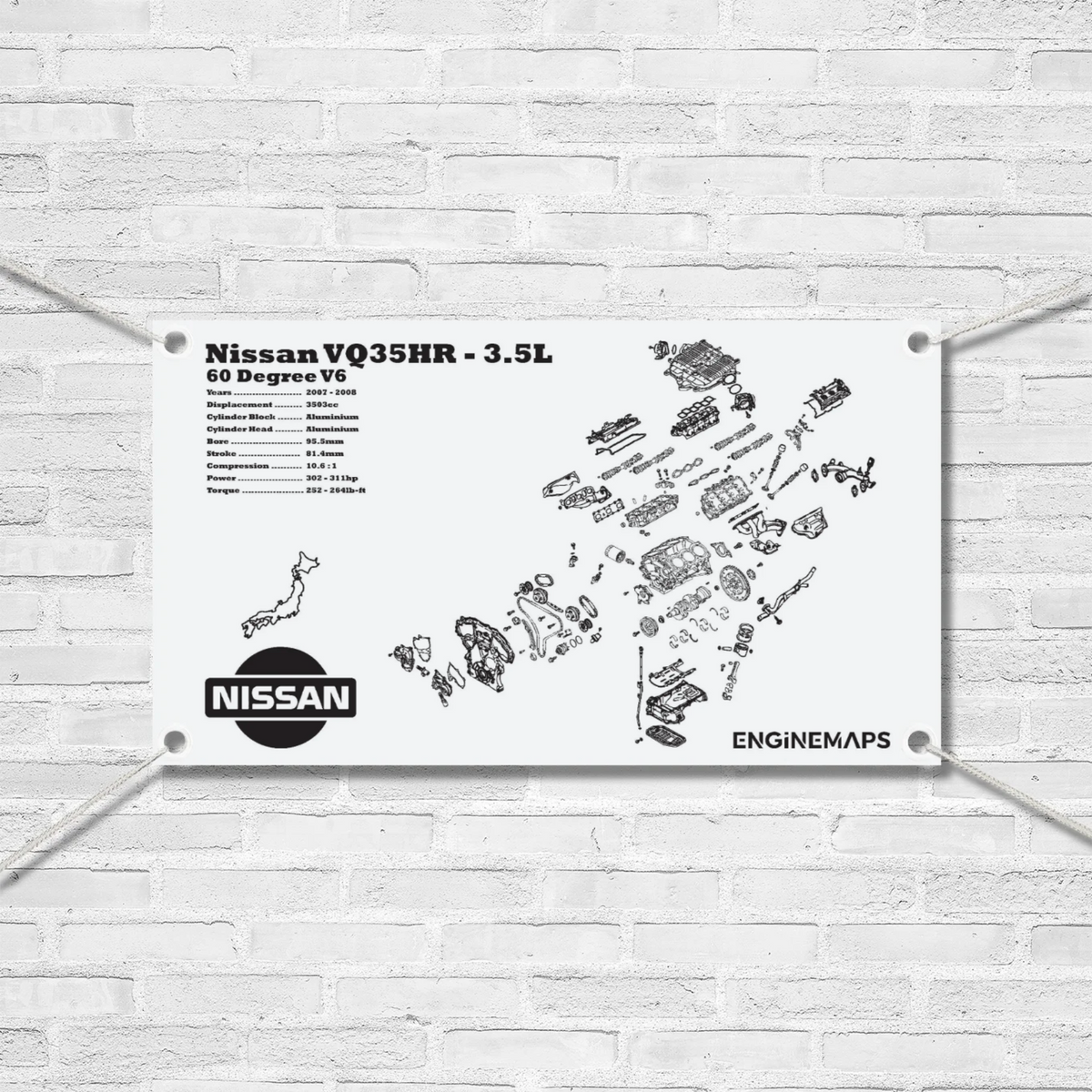 Nissan VQ35HR 3.5L Exploded View Banner – EngineMaps