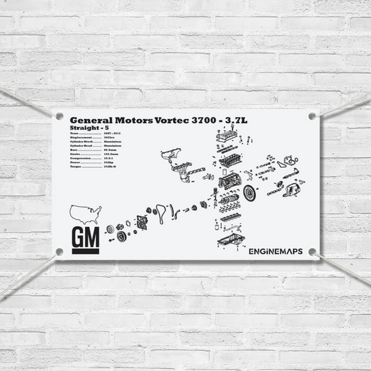 General Motors LLR Vertec 3700 3.7L Exploded View Banner