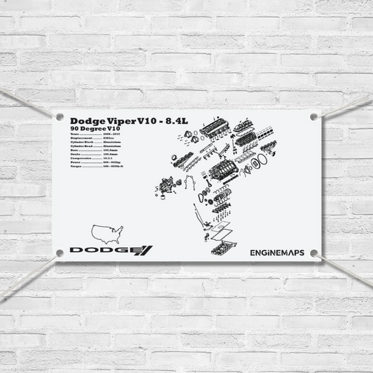 Dodge Viper v10 8.4L Exploded View Banner